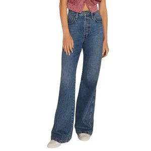 Favorite Daughter Denim The Masha Super High Rise Wide Leg Jeans Size 30